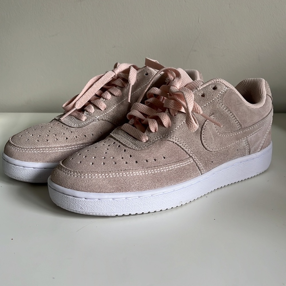 Nike Women's Pink Suede Sneakers